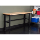 72"W Adjustable Height Wood Workbench - Woodflux